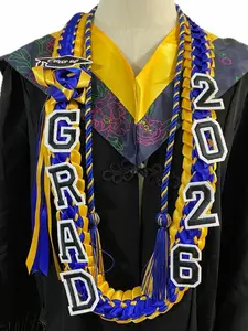 2026 Graduation Award Wreath, &, Handcrafted Fabric, Honor Cord Included, Premium Commemorative Gift for Graduates, Floral Print Shawl, Fashion Shawl