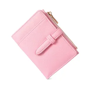 Small Wallet for Women, Women’s Wallet with PU leather, Bifold Zipper Pocket Wallet Card Case Purse with ID Window