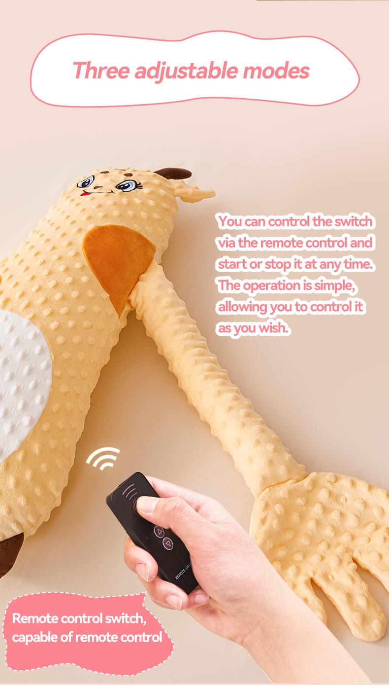PopLid Soothing Giraffe Plush Toy with 3-speed Adjustable Patting Modes - A Large Plush Companion Made with Ultra-Soft,Skin-Friendly Fabric. Perfect as Home Décor and a Thoughtful Gift