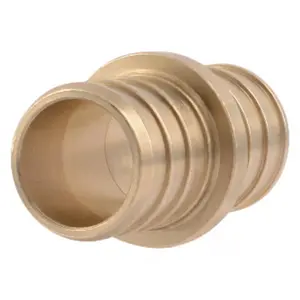 SharkBite 3/4 in. PEX x 3/4 in. PEX Brass Coupling – Durable Plumbing Fitting for Secure Connections
