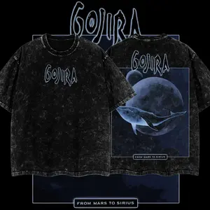 Gojira - From Mars to Sirius Collage Heavy Metal Shirt, Unisex Oversize Washed Heavyweight Cotton T-shirt, Gift For Fans, Gift For Music Lovers
