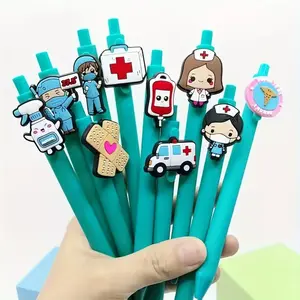 10 Pack Nurse Doctor Topper Gel Pens, Mixed Colors, Random Styles, Perfect Gift for Nurses, Medical Assistants, Students, New Condition