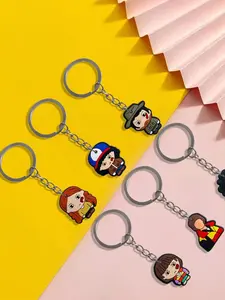 Premium Stranger Things Keychain - Official Hawkins PVC Car & Backpack Charm, TikTok ASMR Unboxing Trend, Durable Gift for Halloween/Christmas/Back-to-School, Google Rising Searches