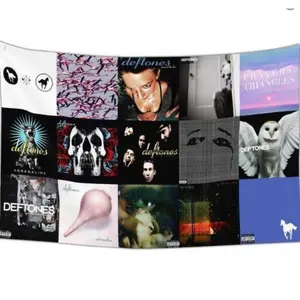 Deftones Flag Tapestry Poster Banner 3x5 Ft Funny Flags for Teen Girls Room Bedroom College Dorm Meme Flags Man Cave Wall Art Decor Gifts