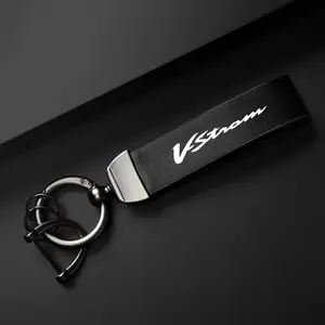 Motorcycle Keychain Holder, PU Leather Motorcycle Keyring, Durable and Stylish Key Accessory for SUZUKI VSTROM DL250 DL650 V-Strom DL1000 DL 650/XT