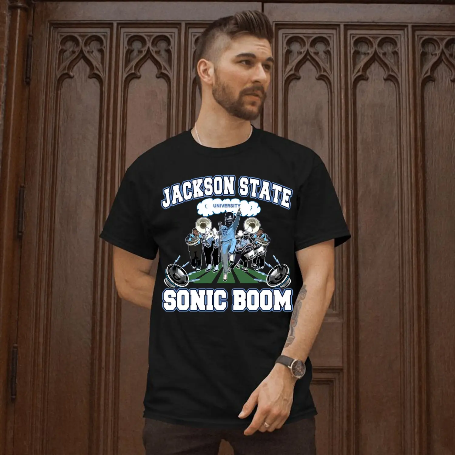 Sonic Boom of the South Band T-Shirt Celebrating Jackson State