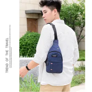 DODANA Canvas Crossbody Bag – Scratch-Resistant & Water-Resistant Men's Shoulder Bag