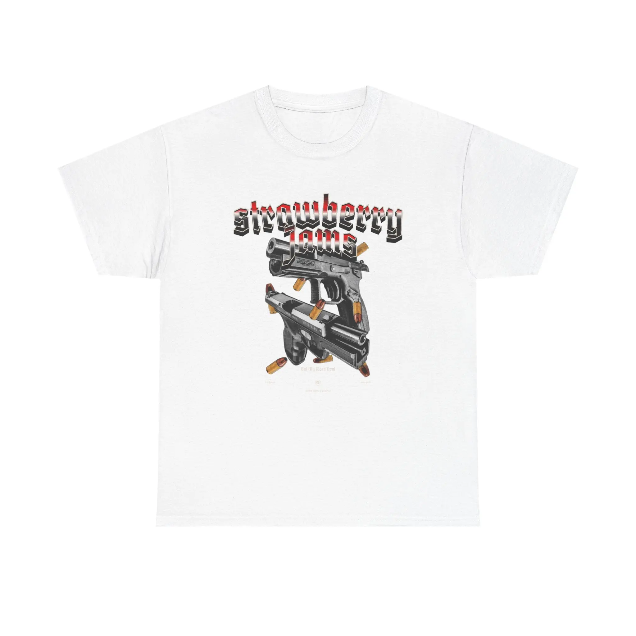 Strawberry Guns T-Shirt | Graphic Pistols Illustration