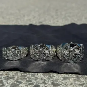 925 Silver Nugget Centenario Rings - Small, Medium & Large