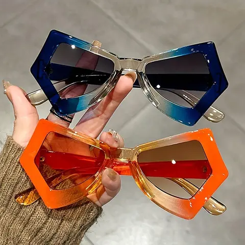 Fashionable Butterfly Frame Sunglasses, Trendy Casual Sunglasses for Everyday Use, Fashion Accessories for Outdoor Activities, Trendy Styling Sunglasses