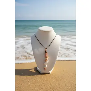 Wormie Wire-Wrapped Spiral Shell Pendant Necklace