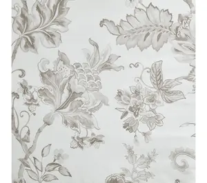 Martha Stewart Avery Floral Grey Cotton King Comforter Set