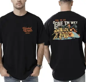 Firefighter T-Shirt - Find ‘Em Hot, Leave ‘Em Wet Graphic Tee, Firefighter Support & Hero Tribute Shirt Menswear Tops, Gift For Dad, Fathers Day Gifts Tee