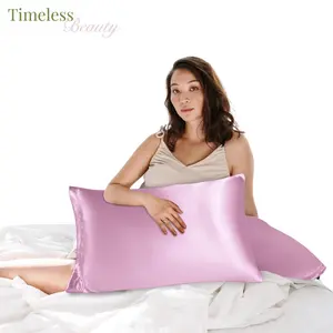 Premium Silk Pillowcase, Hair Care Sleeping Beauty, Anti Wrinkle Skin Care, TikTok Trending Bedding, Satin Pillow Cover, Cooling Sleep Aid