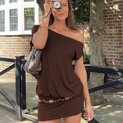 Loose Top Tight Bottom Dress - TikTok Shop