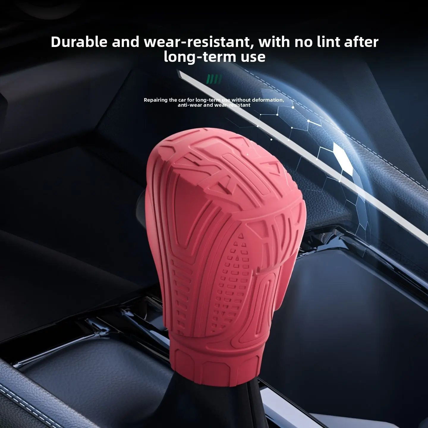 Car Gear Shift Knob Silicone Protective Cover, Custom Fit For Honda Accord Civic CR-V HR-V Mazda Vehicles, Anti-Scratch Anti-Wear Safe Odorless Silicone Shift Handle Sleeve Interior Accessories