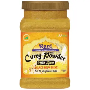 Rani Curry Powder Mild Natural 10-Spice Blend 32oz (2lbs) 908g Bulk PET Jar ~ Salt Free | NO Chili or Peppers | Vegan | No Colors | Kosher | Gluten Friendly
