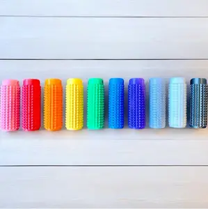 Stylish Keychain with Portable Stres s Relief Device Featuring Firm Plastic Spikes for Anxiety & Pain  stimming novelty gift  pocket mini fidget toy Sensory Grippie Set