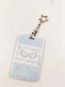 Angel Wings Polka Dot Bag Charm, Keychain Pendant, Compatible with Airline Luggage Tags, Perfect Gift for Bags and Backpacks, Casual Style
