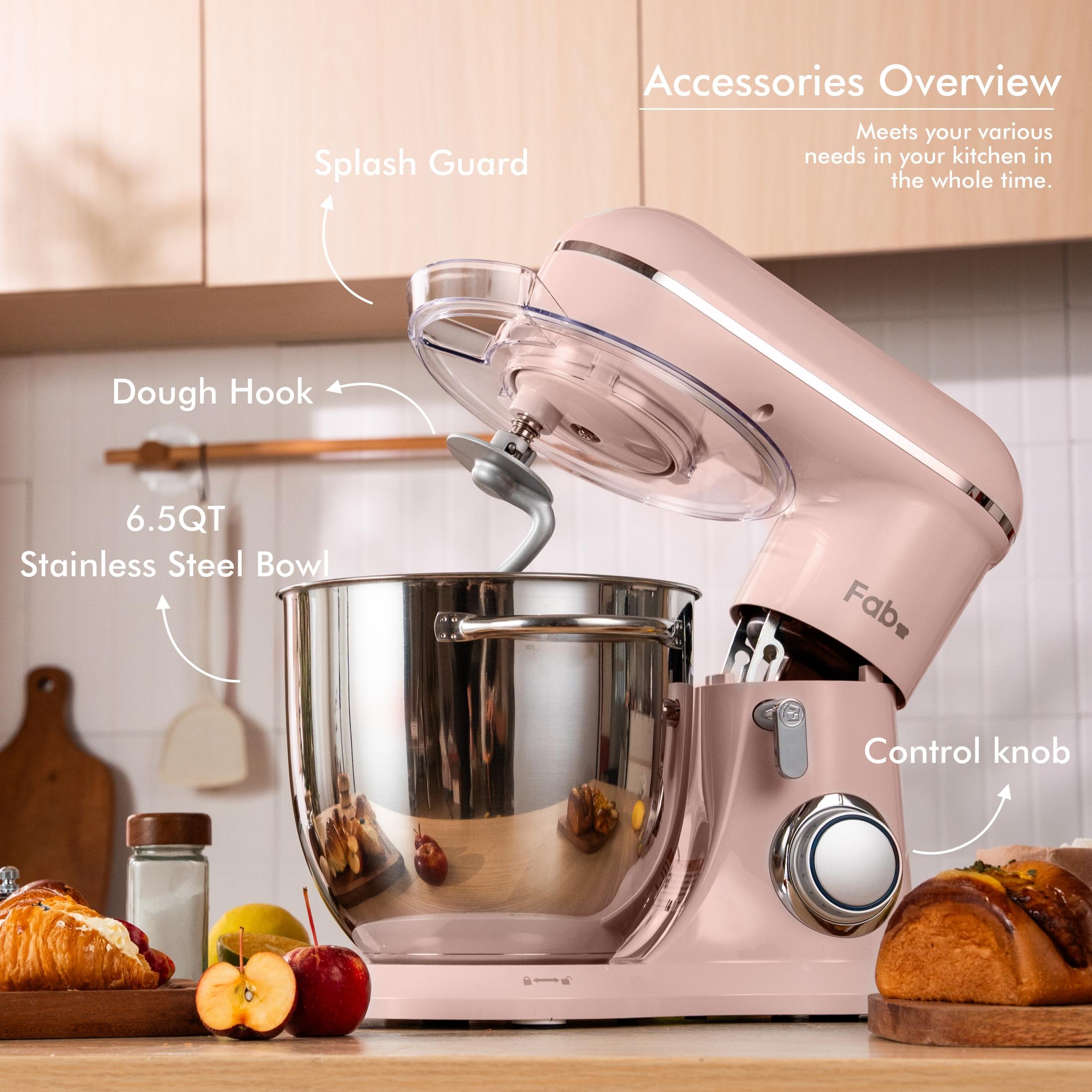 3.5QT/6.5QT Stand Mixer, 10-Speed Tilt-Head Electric Stand Mixer, 3-In-1 Kitchen Mixer with Bowl, Dough Hook, Whisk and Beater, Food Mixer for Baking, Cake and Most Home Cooks