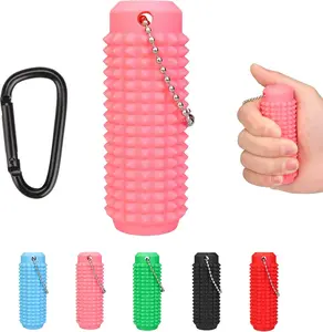 Little Ouchies Fidget, Portable Stim Tool, Pocket Mini Fidget Toy for Adults, Pain Stim Fidget, 3D Printed Venting Key Pendant, Spiky Grippie Stim Keychain for Anxiety Relief Positive, Novelty Gifts