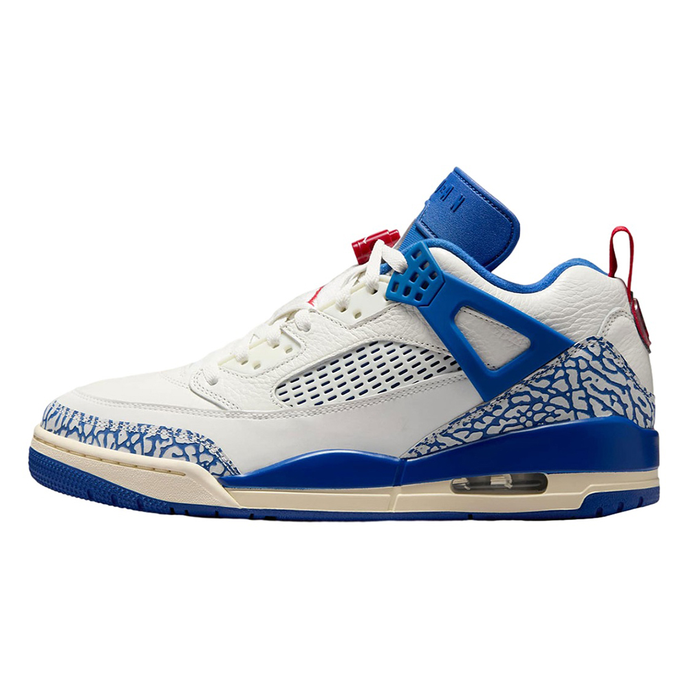 Men's Jordan Spizike Low Sail/Stormblue-Varsity Red (IM2176 133)