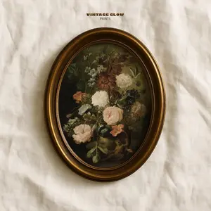 Moody Floral Printable Wall Art | Vintage Dark Flower Painting | Antique Victorian Oil Style | Farmhouse Digital  Decor