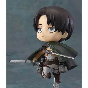 2021 10cm Q version Attack on Titan Levi Rivaille Rival Ackerman Eren Jager 375 action figure toys collection christmas toy doll