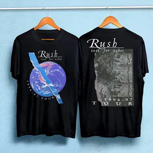 Rush Test For Echo 1996-97 Tour T-Shirt, Rush Band T-Shirt