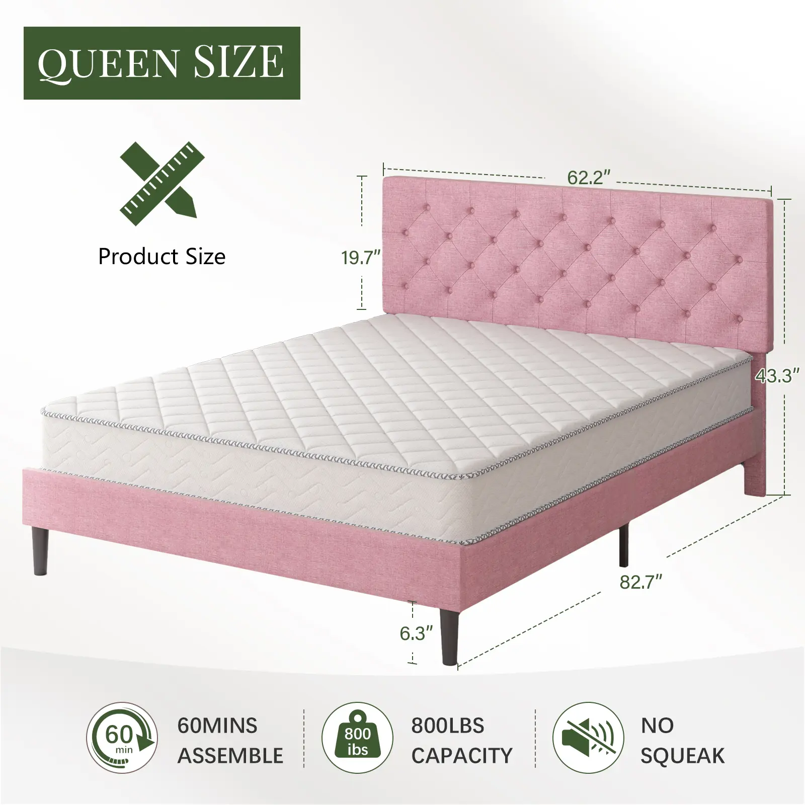 Queen Size Pink