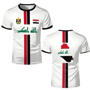 2026 Iraq National Soccer Team Style Jersey Shirt, Patriotic Football Jersey, All Over Print Unisex Soccer Jersey, Sports Fan Apparel Top