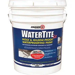 Zinsser Company 270269 5 Gallon Watertite-lx Latex Waterproofing Paint 100 VOC