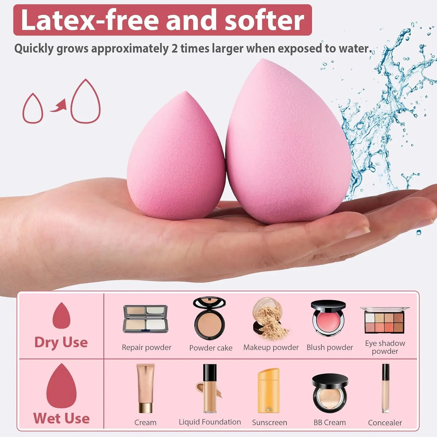 Makeup Brush Set with Sponge and Puff, Synthetic Makeup Brushes, Ultimate Beauty Tools Kit, Complete Cosmetic Brush Collection for Flawless Application, with Makeup Brush Organizer Makeup Brush Set with Sponge and Puff, Synthetic Makeup Brushes, Ultimate Beauty Tools Kit, Complete Cosmetic Brush Collection for Flawless Application, with Makeup Brush Organizer