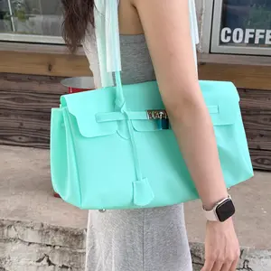 Transparent Jelly Shoulder Bag for Women, Summer TPU Handbag, Beach Tote Purse, Lightweight Crossbody Bag (Without accessories)for Vacation & Daily Outfit