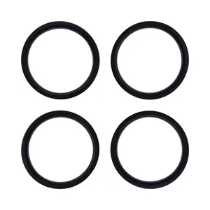 Braids & Freckles Black Silicone Ring Set - four quality black silicone rings designed specifically for your Magnetic Colorist Tray