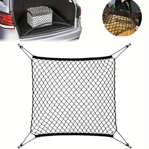 Car Trunk Net, Durable Car Organizer, Easy-To-Install Storage Solution, Perfect for Organizing Essentials, Universal Fit for Cars