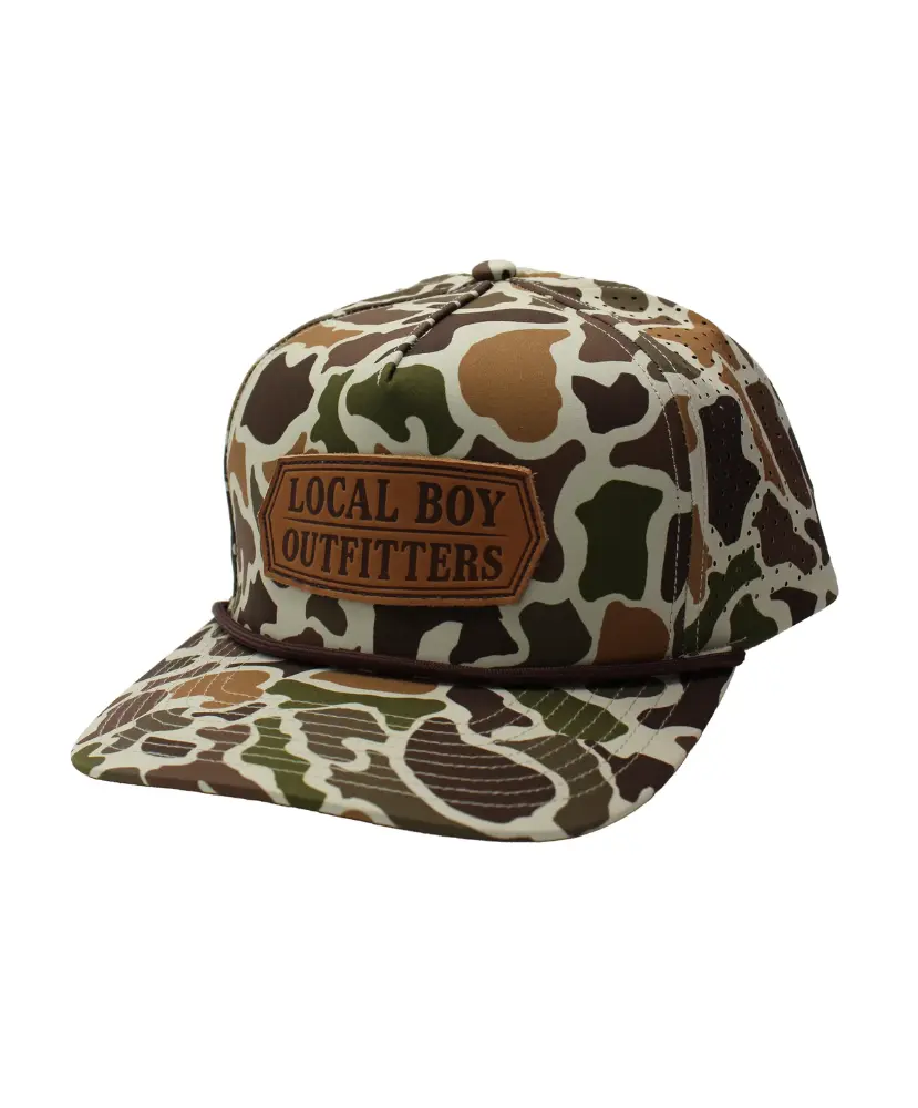 Local Boy - Leather Crest Perf Rope Hat