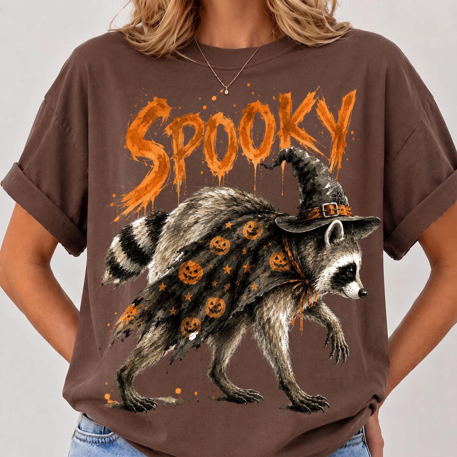 Comfort Colors Spooky Jimothy Raccoon Halloween Trash Panda T-shirt, Viral Raccoon Witch Costume Tee, Jimothy Feral Animal Lover Gift