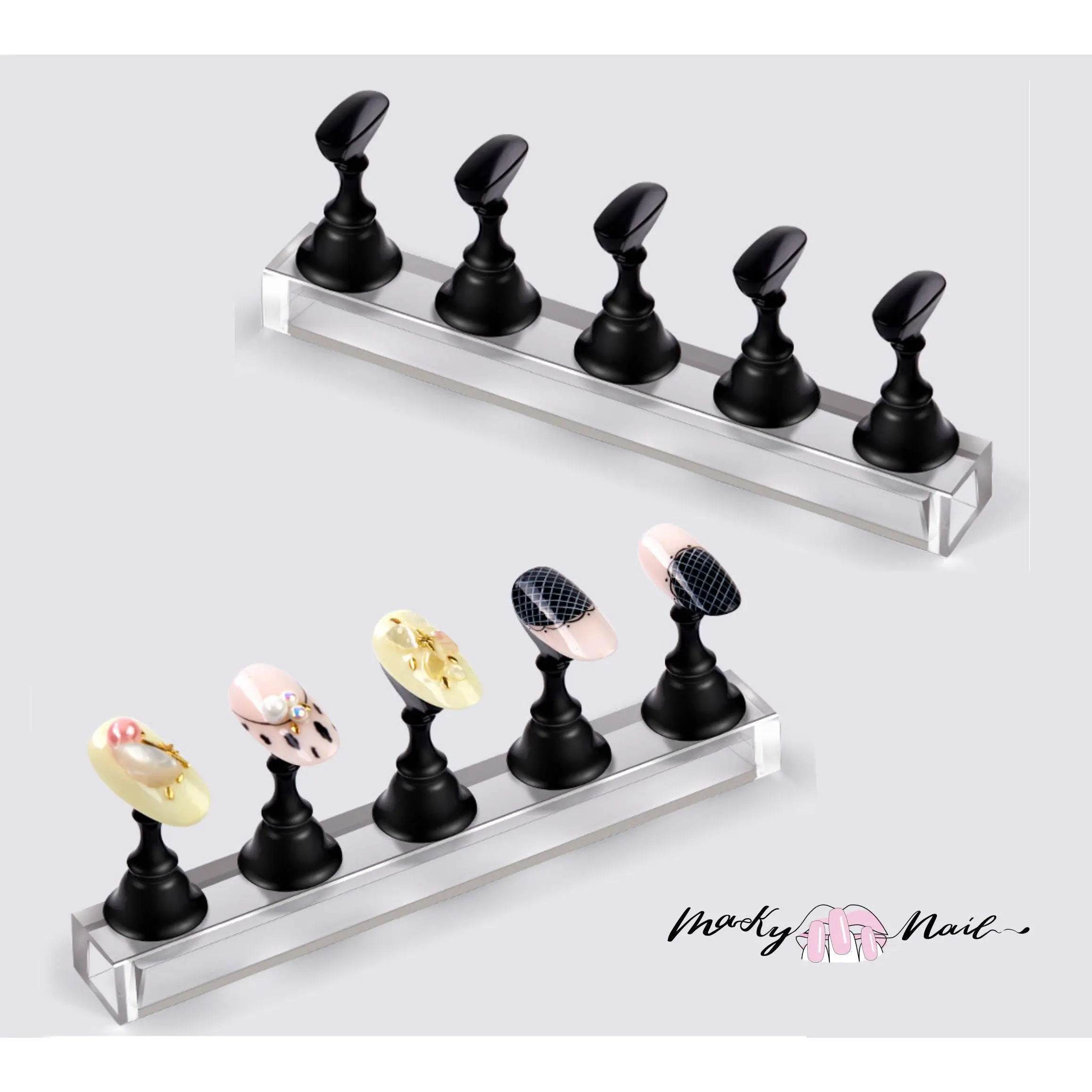 5pcs False Nail Display Stand Holder Set