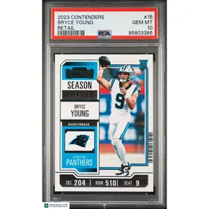 Bryce Young PSA 2023 Panini Contenders #15 Retail Rookie Carolina 10