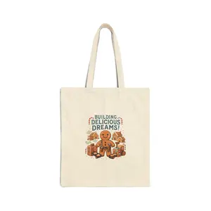 Gingerbread Building Delicious Dreams Tote