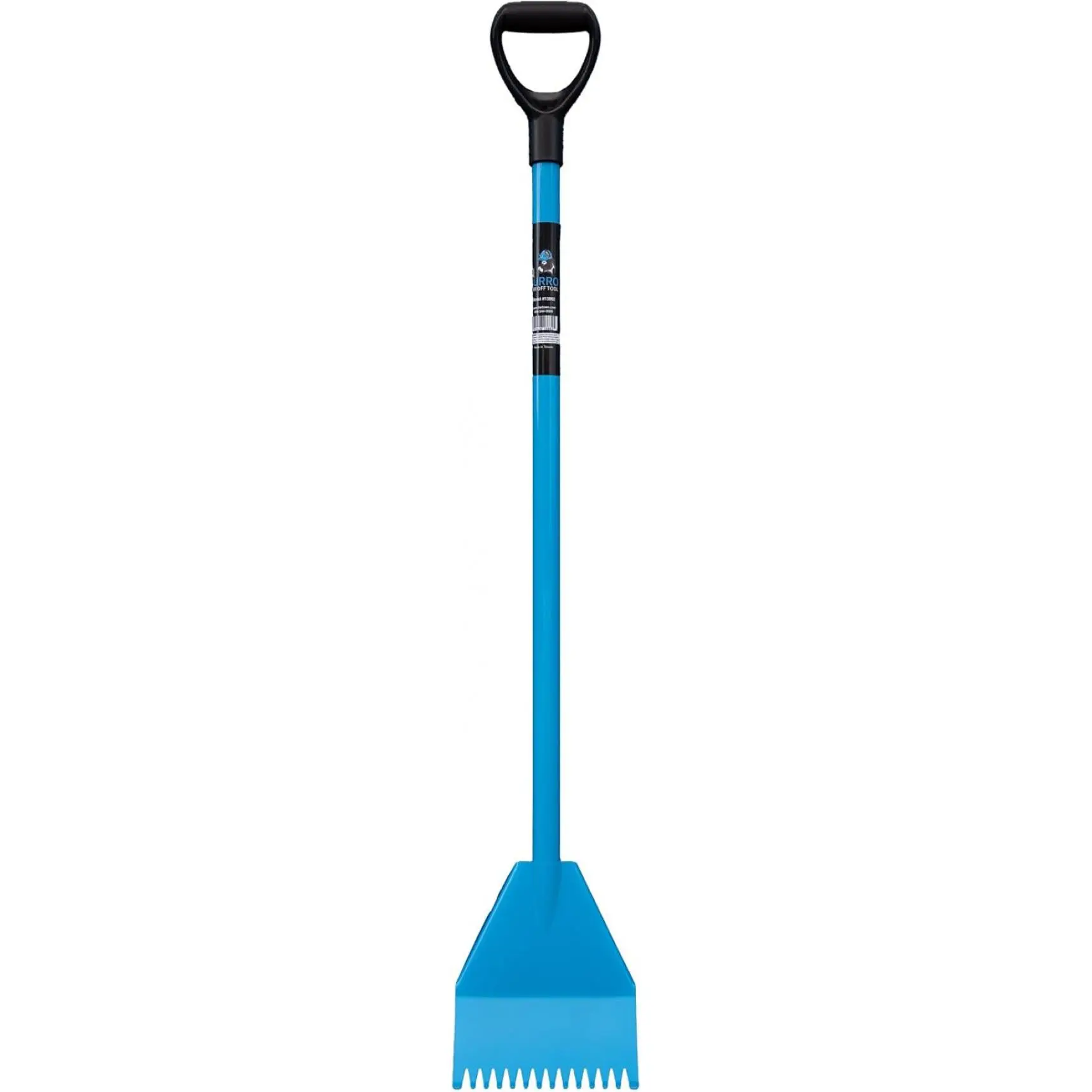 El Burro Shingle Shovel Stripper 47.5 in|   Roofing Tear Off Tool & Nail Remover|   Heavy Duty Steel D-Handle|   Blue