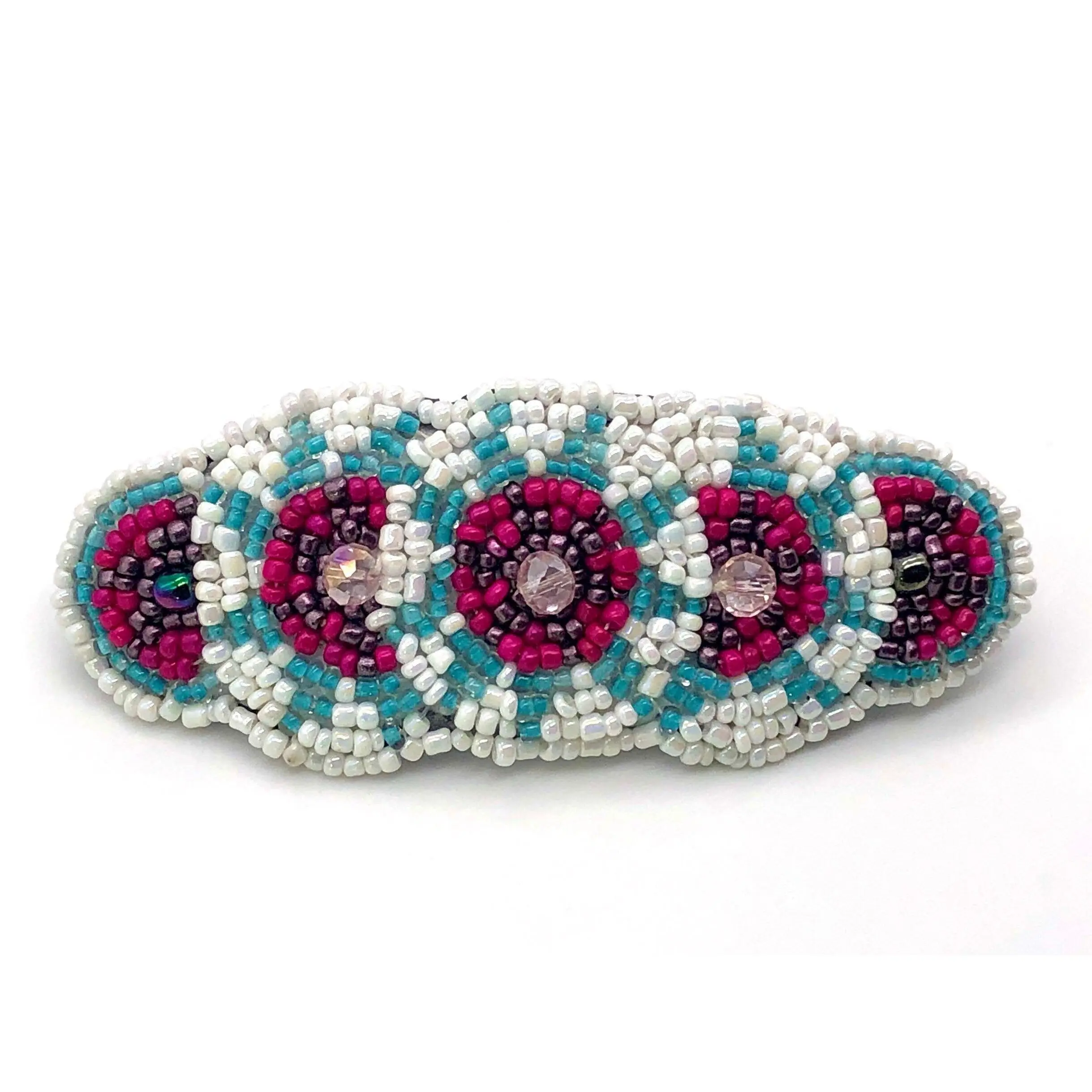 White & Pink Barrette