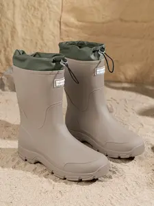 High-Top Waterproof Shoes Unisex, Lightweight Anti-Slip Rubber Boots for Outdoor Use, Long Tube Planting Watering Boots, Casual Style