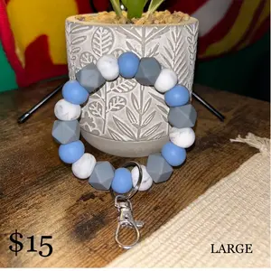 Large Silicone Keychain Wristlet