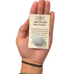Blue Calcite Tumble Stone for Spiritual Growth and Clarity Blue Calcite Tumble Stone for Spiritual Growth and Clarity
