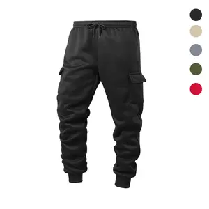 Men's Multi-Pocket Casual Pants Stylish Versatile Loose Comfort with Drawstring Waist and Multiple Pockets