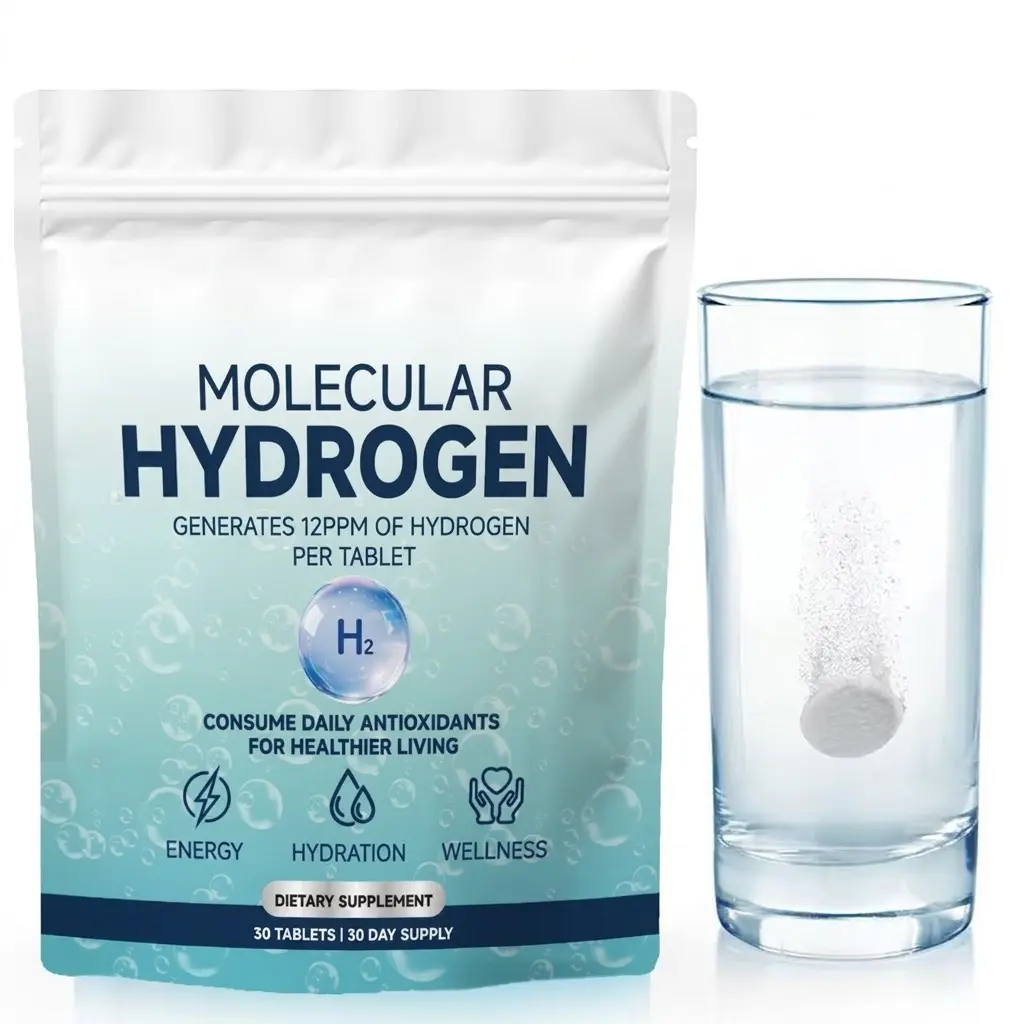 Molecular Hydrogen Tablets Cellular Hydration & Antioxidant Support 30 Count