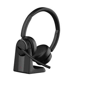 DH18A Noise Cancelling Headset  with 99% Noise Cancellation Range IP54 Protection Bluetooth Customizable Parrot Button for Clear Communication True Wireless Headphones Adjustable
