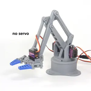 DIY Robot Claw Kit with Flexible Soft Grippers, Stem Education Robotic Arm Accessories for Arduino, Science Engineering Learning Set